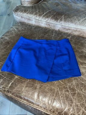 Express Electric Blue Mini Skort